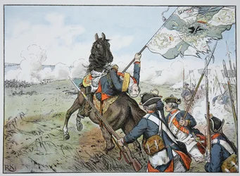 Mort héroïque de Schwerin à Prague, 6 mai 1757